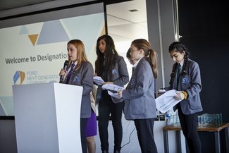 Designation event student speaking