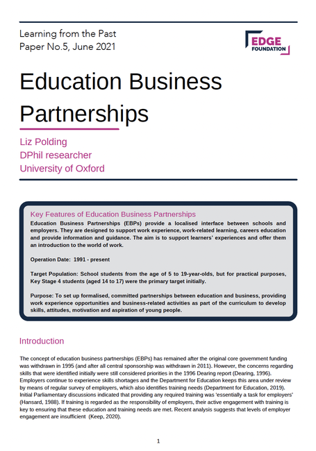 Education Business Partnerships