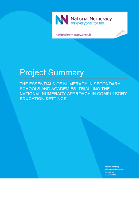 The Essentials of Numeracy in Secondary Schools project summary