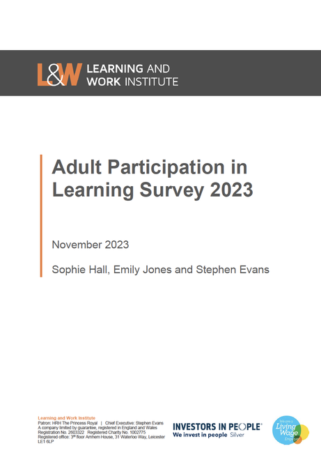 Adult Participation in Learning Survey 2023