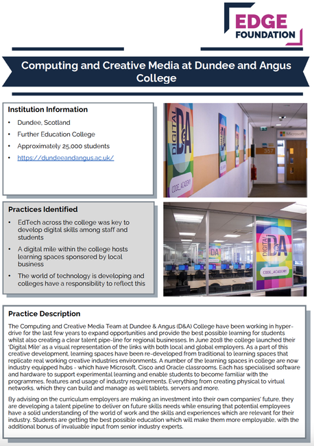 Computing and Creative Media at Dundee and Angus College