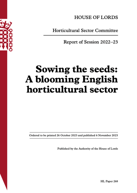 Sowing the seeds: A blooming English horticultural sector