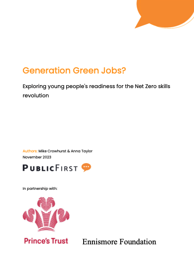 'Generation Green Jobs? Exploring young people's readiness for the Net Zero skills revolution