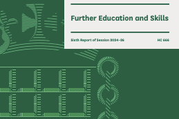 Education Committee Report- FE and Skills