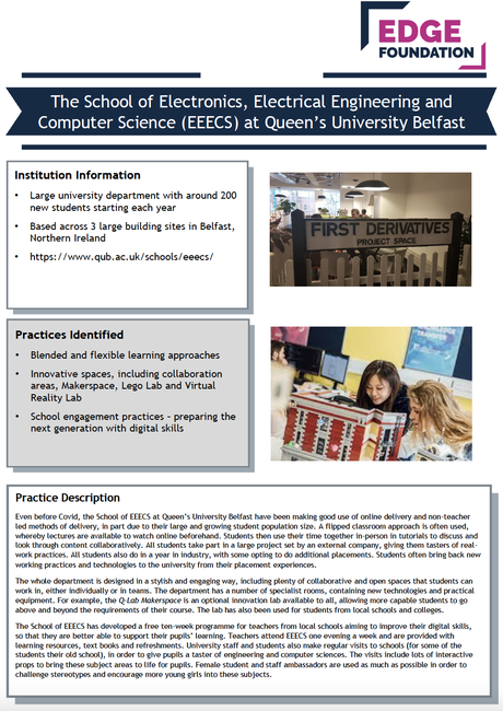 The School of Electronics, Electrical Engineering and Computer Science (EEECS) at Queen’s University Belfast