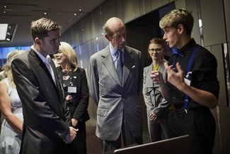 The Studio students meet The Duke of Kent