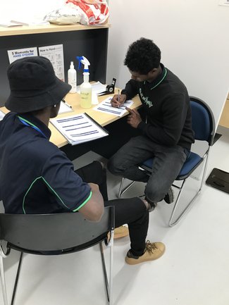 Students at St Saviours Toowoomba learning how to do Health Assessments as part of the Cert II in Health Support Services School Program