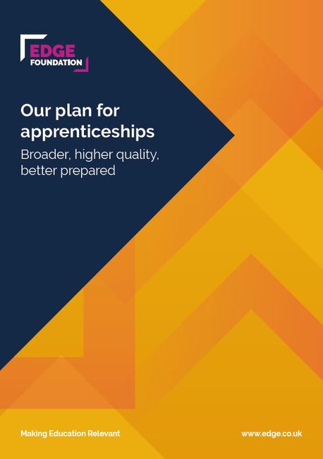 our plan for apprenticeships cover