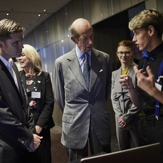 The Studio students meet The Duke of Kent